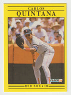 Carlos Quintana - Boston Red Sox (MLB Baseball Card) 1991 Fleer # 108 Mint