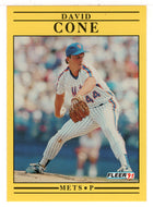 David Cone - New York Mets (MLB Baseball Card) 1991 Fleer # 143 Mint