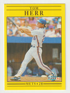 Tom Herr - New York Mets (MLB Baseball Card) 1991 Fleer # 149 Mint