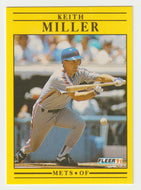 Keith Miller - New York Mets (MLB Baseball Card) 1991 Fleer # 155 Mint
