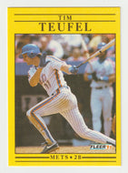 Tim Teufel - New York Mets (MLB Baseball Card) 1991 Fleer # 162 Mint
