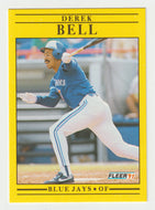 Derek Bell - Toronto Blue Jays (MLB Baseball Card) 1991 Fleer # 168 Mint
