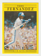Tony Fernandez - Toronto Blue Jays (MLB Baseball Card) 1991 Fleer # 174 Mint