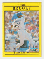 Hubie Brooks - Los Angeles Dodgers (MLB Baseball Card) 1991 Fleer # 195 Mint
