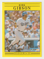 Kirk Gibson - Los Angeles Dodgers (MLB Baseball Card) 1991 Fleer # 199 Mint