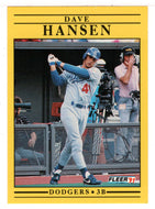 Dave Hansen - Los Angeles Dodgers (MLB Baseball Card) 1991 Fleer # 203 Mint