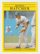 Mickey Hatcher - Los Angeles Dodgers (MLB Baseball Card) 1991 Fleer # 206 Mint