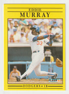 Eddie Murray - Los Angeles Dodgers (MLB Baseball Card) 1991 Fleer # 214 Mint