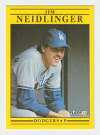 Jim Neidlinger RC - Los Angeles Dodgers (MLB Baseball Card) 1991 Fleer # 215 Mint