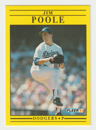 Jim Poole - Los Angeles Dodgers (MLB Baseball Card) 1991 Fleer # 217 Mint
