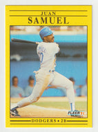 Juan Samuel - Los Angeles Dodgers (MLB Baseball Card) 1991 Fleer # 218 Mint