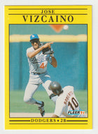 Jose Vizcaino - Los Angeles Dodgers (MLB Baseball Card) 1991 Fleer # 223 Mint