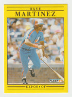 Dave Martinez - Montreal Expos (MLB Baseball Card) 1991 Fleer # 237 Mint