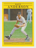 Dave Anderson - San Francisco Giants (MLB Baseball Card) 1991 Fleer # 252 Mint