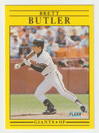 Brett Butler - San Francisco Giants (MLB Baseball Card) 1991 Fleer # 257 Mint