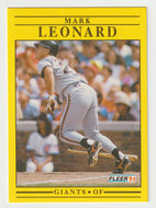 Mark Leonard RC - San Francisco Giants (MLB Baseball Card) 1991 Fleer # 265 Mint