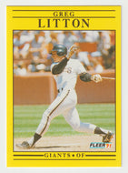 Greg Litton - San Francisco Giants (MLB Baseball Card) 1991 Fleer # 266 Mint