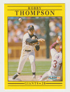 Robby Thompson - San Francisco Giants (MLB Baseball Card) 1991 Fleer # 273  Mint