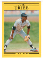 Jose Uribe - San Francisco Giants (MLB Baseball Card) 1991 Fleer # 275 Mint