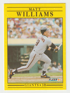Matt Williams - San Francisco Giants (MLB Baseball Card) 1991 Fleer # 276 Mint