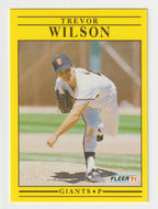 Trevor Wilson - San Francisco Giants (MLB Baseball Card) 1991 Fleer # 277 Mint