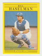 Bill Haselman RC - Texas Rangers  (MLB Baseball Card) 1991 Fleer # 287 Mint