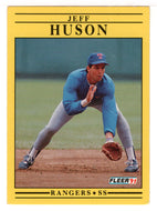 Jeff Huson - Texas Rangers  (MLB Baseball Card) 1991 Fleer # 289 Mint