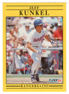 Jeff Kunkel - Texas Rangers  (MLB Baseball Card) 1991 Fleer # 292 Mint
