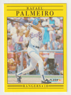 Rafael Palmeiro - Texas Rangers  (MLB Baseball Card) 1991 Fleer # 295 Mint