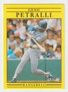 Geno Petralli - Texas Rangers  (MLB Baseball Card) 1991 Fleer # 296 Mint