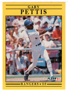 Gary Pettis - Texas Rangers  (MLB Baseball Card) 1991 Fleer # 297 Mint