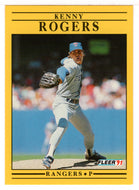 Kenny Rogers - Texas Rangers  (MLB Baseball Card) 1991 Fleer # 299 Mint