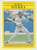 Ruben Sierra - Texas Rangers  (MLB Baseball Card) 1991 Fleer # 303 Mint