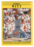 Bobby Witt - Texas Rangers  (MLB Baseball Card) 1991 Fleer # 304 Mint