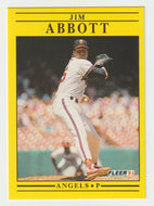 Jim Abbott - California Angels (MLB Baseball Card) 1991 Fleer # 305 Mint