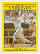 Kent Anderson - California Angels (MLB Baseball Card) 1991 Fleer # 306 Mint