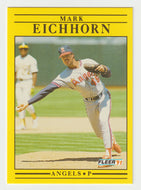 Mark Eichhorn - California Angels (MLB Baseball Card) 1991 Fleer # 311 Mint