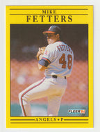 Mike Fetters - California Angels (MLB Baseball Card) 1991 Fleer # 312 Mint
