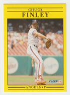 Chuck Finley - California Angels (MLB Baseball Card) 1991 Fleer # 313 Mint