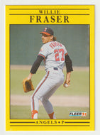 Willie Fraser - California Angels (MLB Baseball Card) 1991 Fleer # 314 Mint
