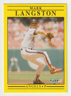 Mark Langston - California Angels (MLB Baseball Card) 1991 Fleer # 318 Mint