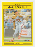 Kirk McCaskill - California Angels (MLB Baseball Card) 1991 Fleer # 319 Mint