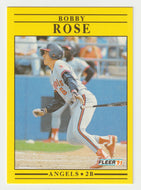 Bobby Rose - California Angels (MLB Baseball Card) 1991 Fleer # 324 Mint