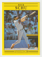 Rick Schu - California Angels (MLB Baseball Card) 1991 Fleer # 326 Mint