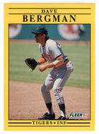 Dave Bergman - Detroit Tigers (MLB Baseball Card) 1991 Fleer # 331 Mint
