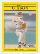 Paul Gibson - Detroit Tigers (MLB Baseball Card) 1991 Fleer # 337 Mint