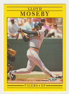 Lloyd Moseby - Detroit Tigers (MLB Baseball Card) 1991 Fleer # 344 Mint