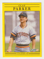 Clay Parker - Detroit Tigers (MLB Baseball Card) 1991 Fleer # 346 Mint