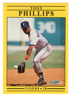 Tony Phillips - Detroit Tigers (MLB Baseball Card) 1991 Fleer # 348 Mint