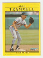 Alan Trammell - Detroit Tigers (MLB Baseball Card) 1991 Fleer # 355 Mint